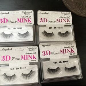 (119) 4 Packs Angelash 3D Faux Mink False Eyelashes - 007 3D Bella (Set)
